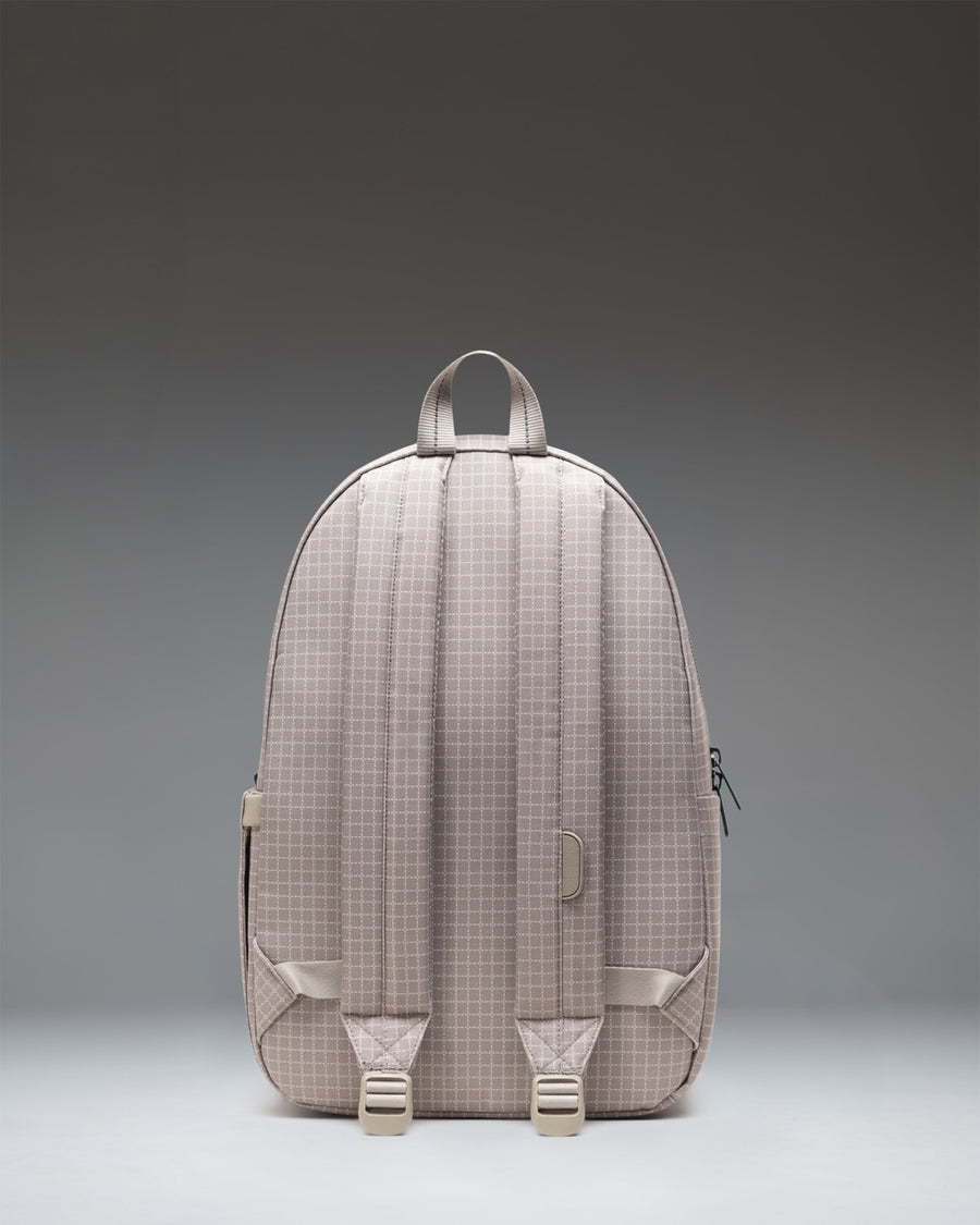 Herschel Supply Co. Settlement Backpack in Grid London Fog colorway featuring a minimalist everyday design.