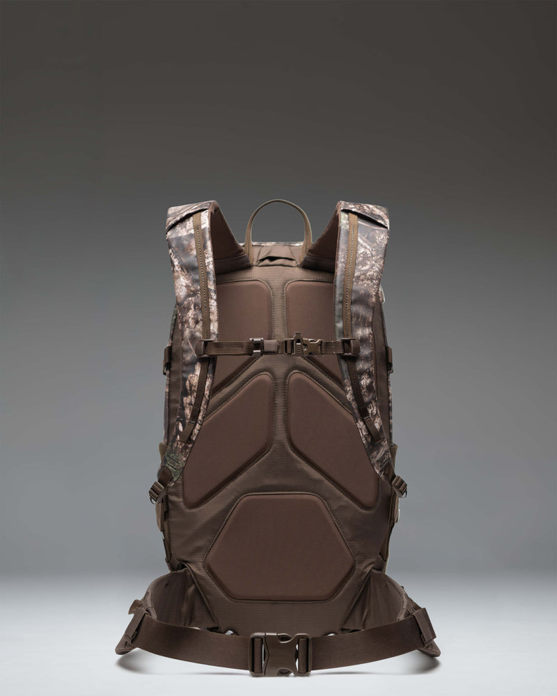 Herschel Supply Co. Realtree All Season Backpack 29 L in Realtree APX Camo, showing the front view with straps and pockets.