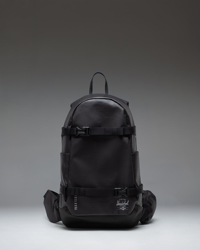 Herschel Supply Co. All Season Resort Backpack 14L in Black, showcasing a clean, minimalist front view.