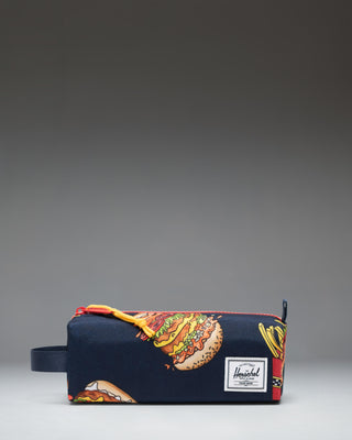 Herschel Supply Co. Settlement Pencil Case Little Herschel in navy blue and coral pink.