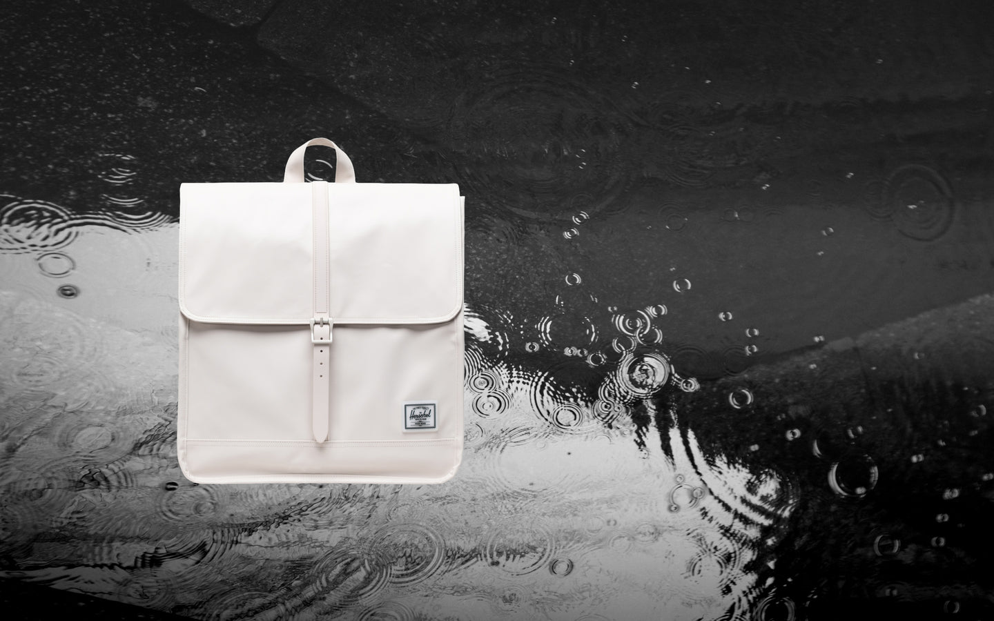 Herschel Supply Co. City Backpack in Moonbeam Tonal on display.