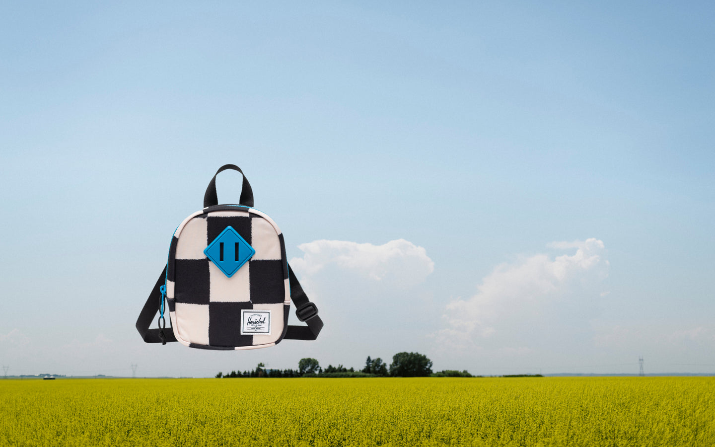 Herschel Heritage Crossbody Little Herschel bag in Check This Hawaiian Surf.