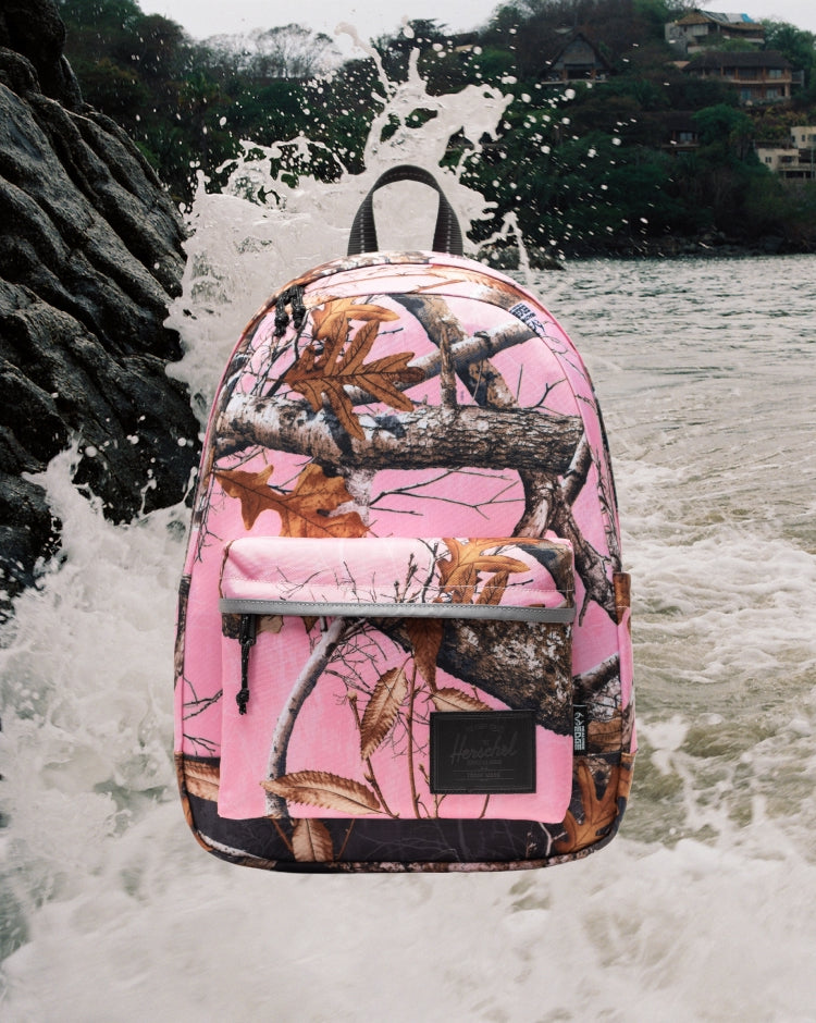 Herschel Classic Backpack in Realtree Edge Camo Pink and Black.