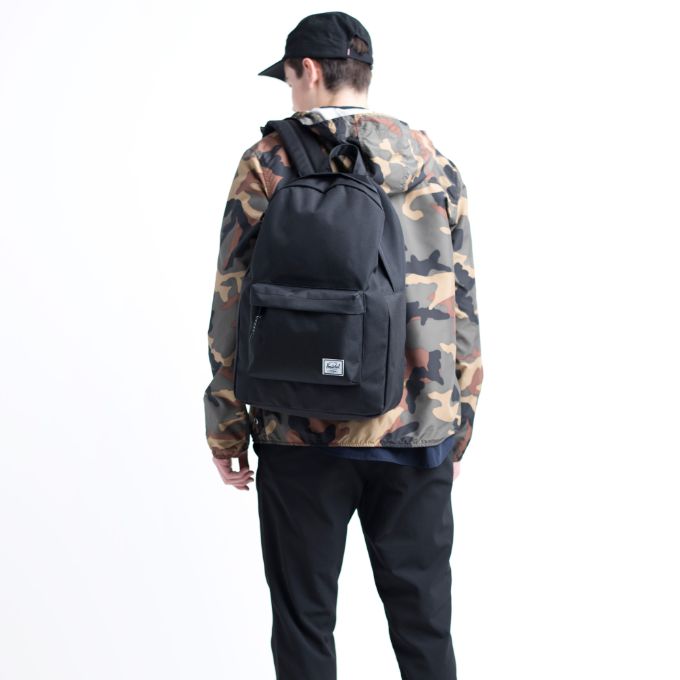 classic black backpack