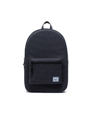 herschel black grid backpack