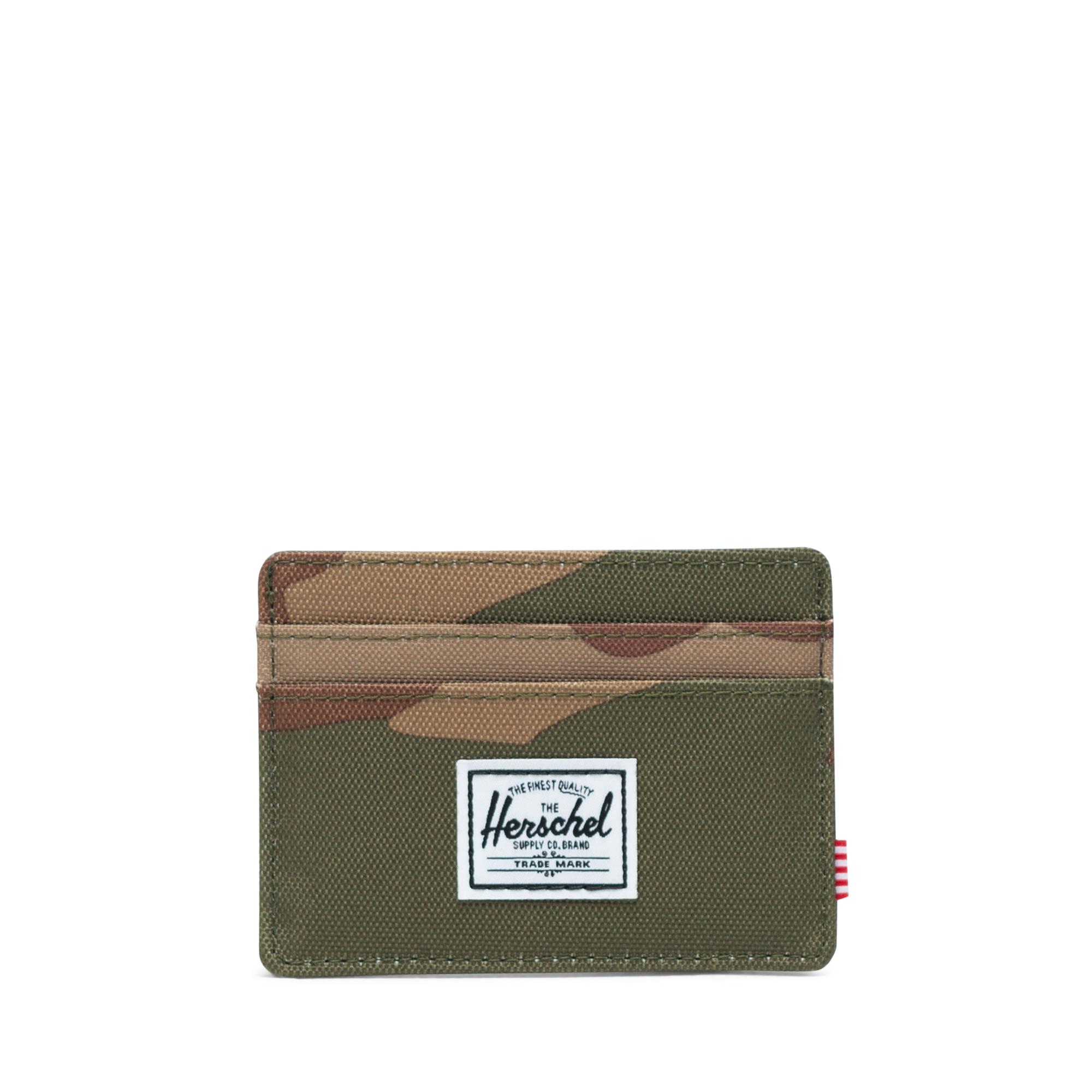 Charlie Wallet Card holder - Herschel Supply Co Woodland Camo//Navy//Red NWT