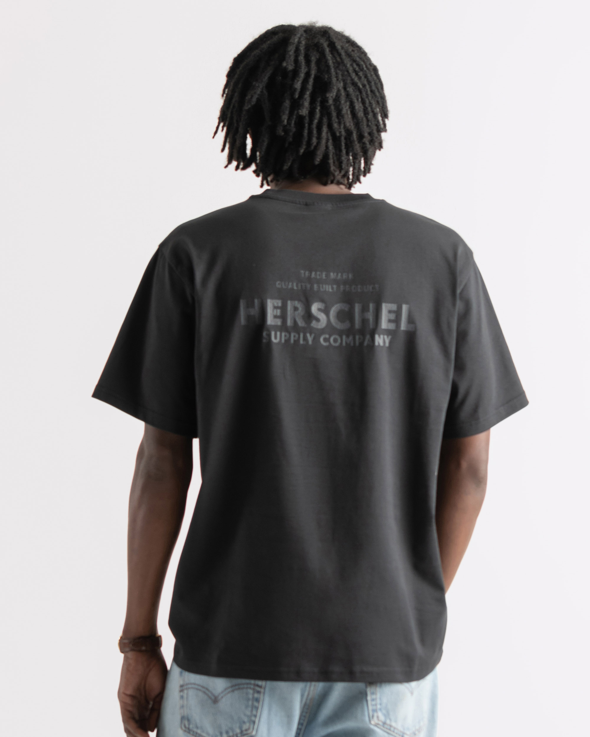 meravel simple comfortable Tee　Black Meravel⭐︎ simple comfortable Tee Whitesville Men's 2-Pack