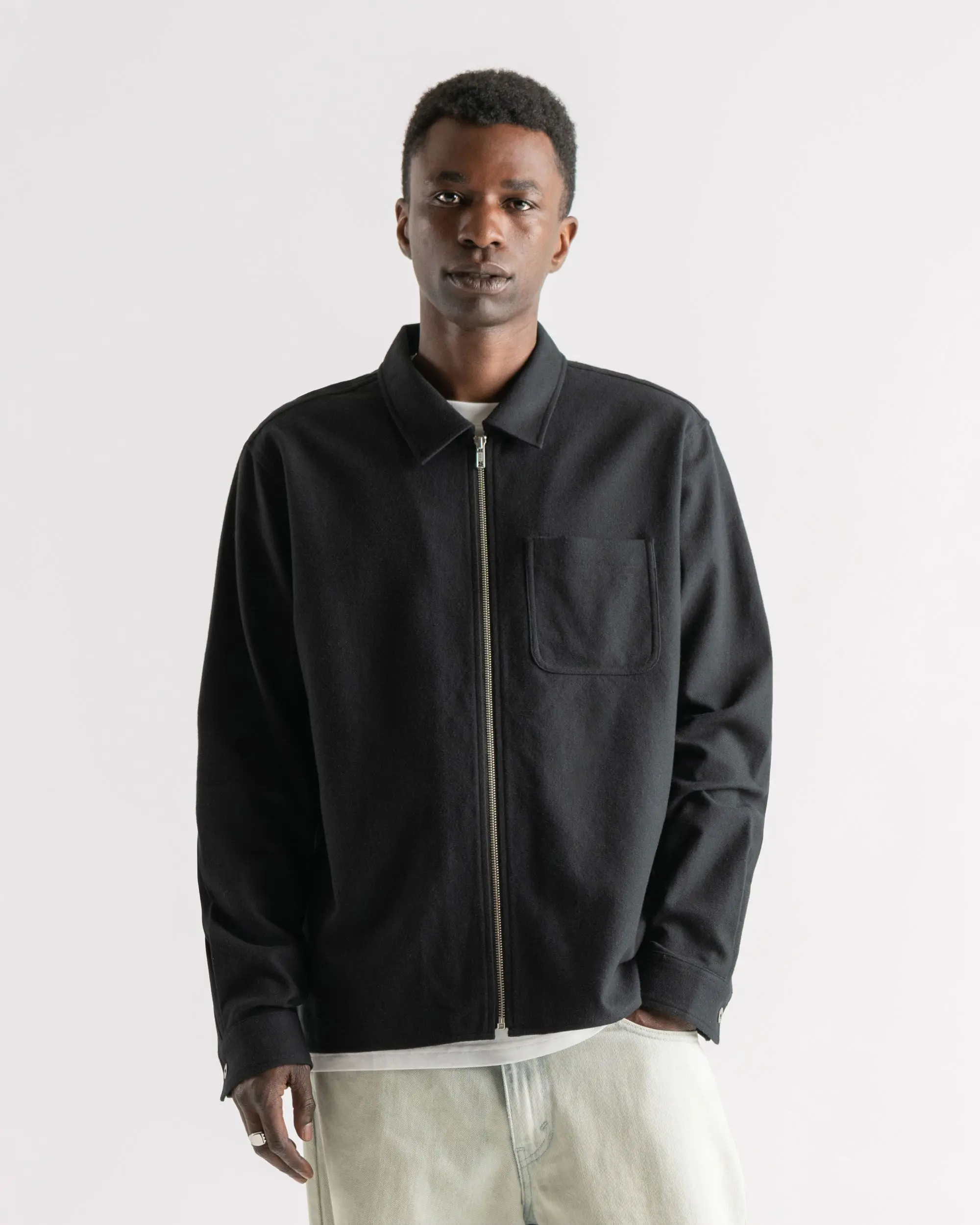 Zip-Up Flannel Men's